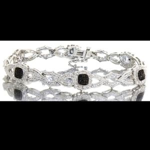 Elegant Black Diamond Bracelet